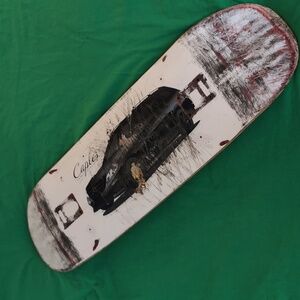 Skate Mental Curren Caples Boot Egg Shape Skateboard Deck Size 9.0 White